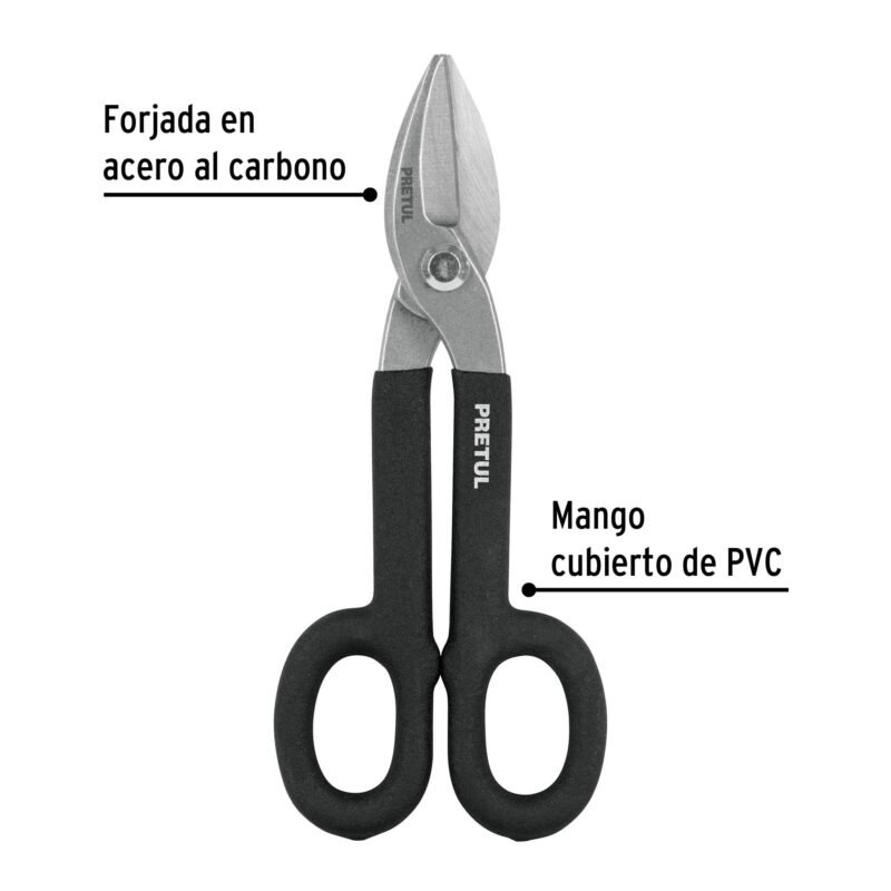 Código: 26052 Tijera para hojalatero 8', Pretul TH-8P