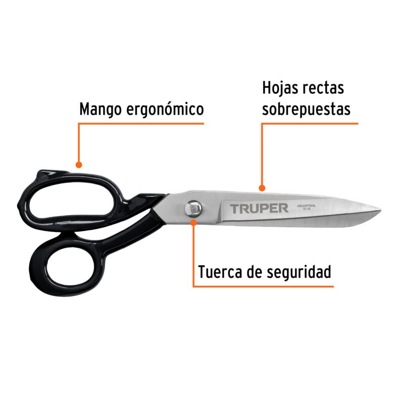 Código: 18551 Tijera 10' industrial para sastre, TRUPER TI-10
