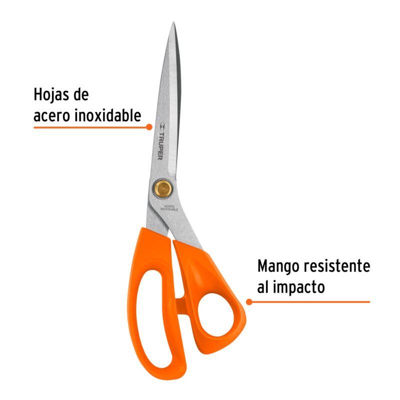 Código: 18496 Tijera 10' de acero inoxidable para costura, TRUPER TICO-10