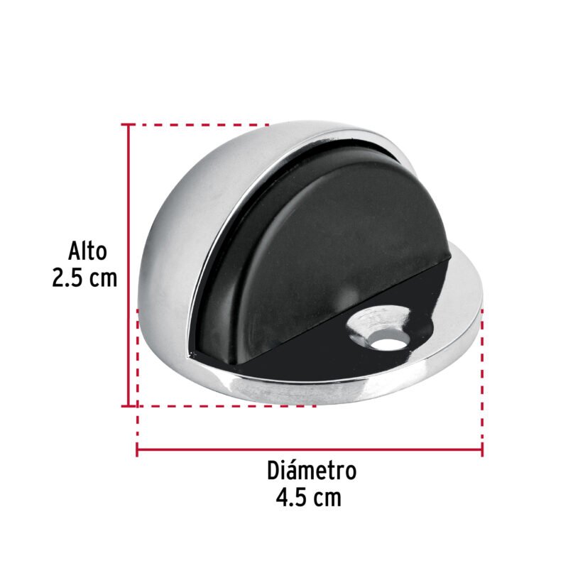 TODO-3FC2.jpg Código: 43777 Tope tipo domo para puerta, acabado cromo, HERMEX TODO-3