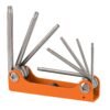 TORX-8.jpg Código: 15569 Juego de 8 llaves torx tipo navaja, cuerpo de lámina, TRUPER TORX-8