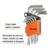 Código: 15554 Juego de 9 llaves torx con organizador abatible, TRUPER TORX-9