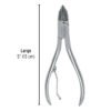 Código: 27085 Alicate 5' de acero inoxidable para uñas, Pretul TP-8322-5