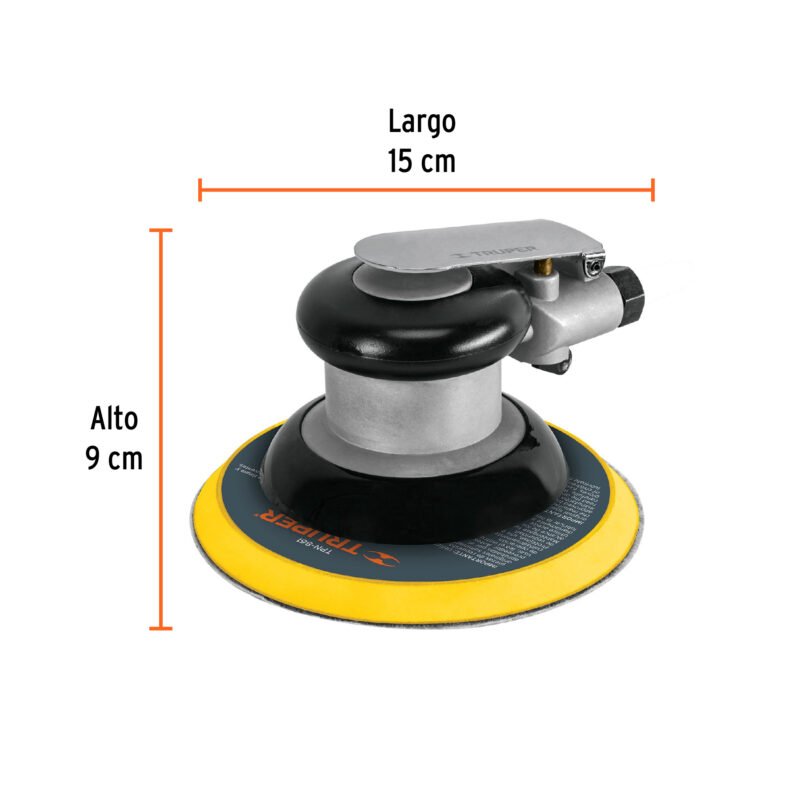 Código: 101895 Lijadora orbital neumática industrial 6', Truper TPN-861-2