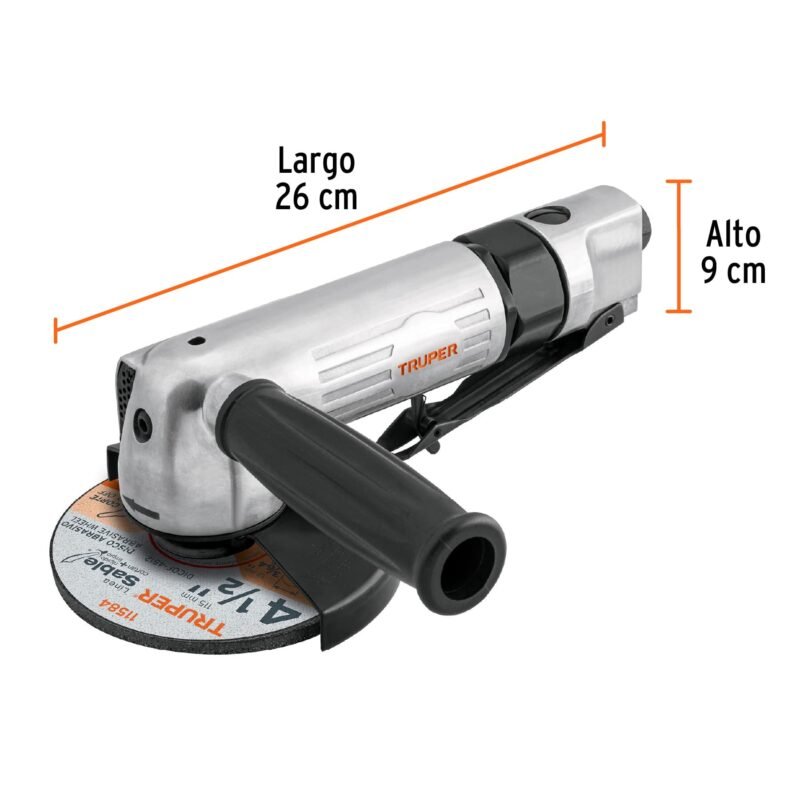 TPN-875FC2.jpg Código: 101072 Esmeriladora angular neumática 4-1/2', Truper TPN-875