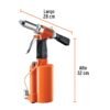 Código: 18241 Remachadora neumática 1/4', Truper TPN-884