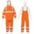 Código: 17408 Conjunto impermeable doble capa naranja con reflejante, M TRA-NAR-M