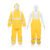 Código: 18416 Conjunto impermeable doble capa amarillo con reflejante, M TRA-REF-M