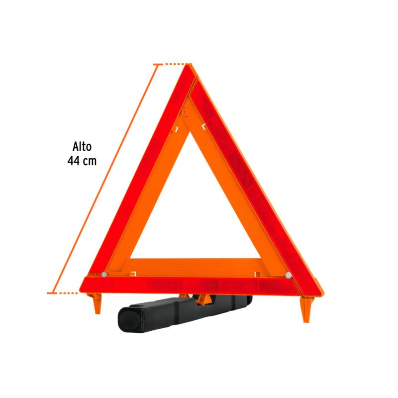 TRISE-435FC2.jpg Código: 10942 Triángulo de seguridad, 17', con estuche plástico, TRUPER TRISE-435