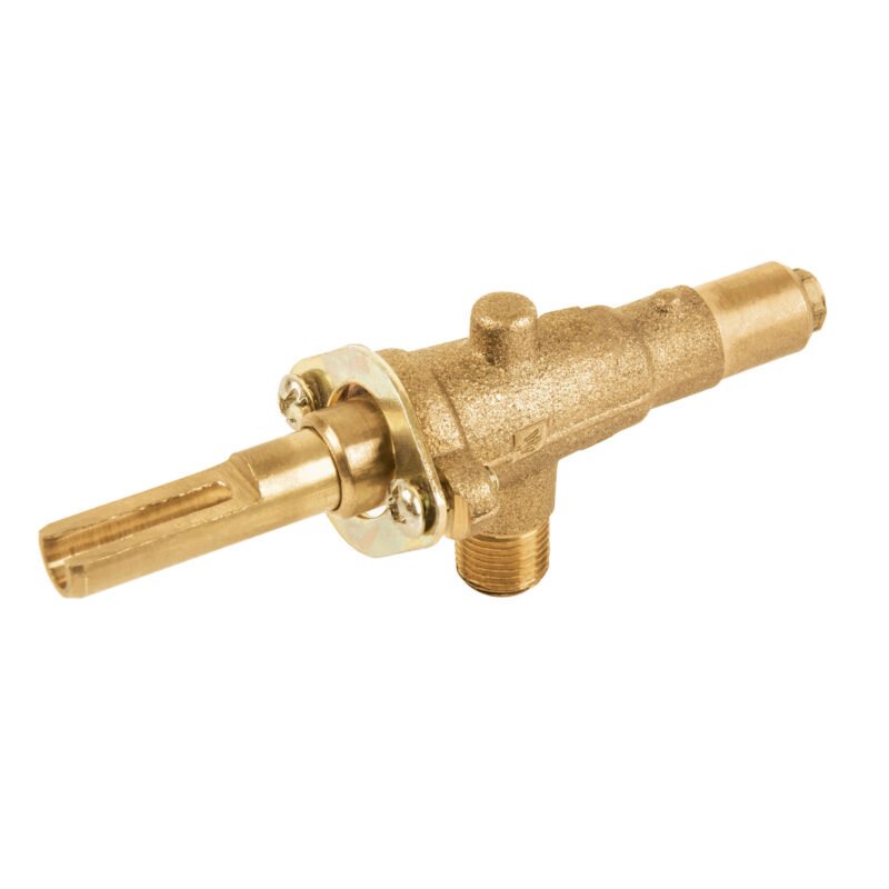 VGH-556.jpg Código: 49977 Válvula horizontal de latón 1/8' para gas LP, sin maneral VGH-556