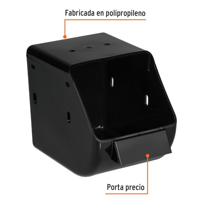 Código: 55950 Gaveta plástica para organizar, negra, Truper VITRO-G