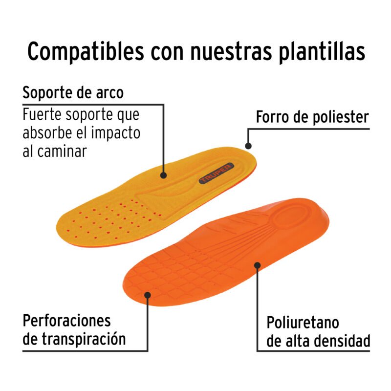 Código: 25993 Bota de seguridad negra, #28, casquillo de poliamida, PRETUL ZC-028N