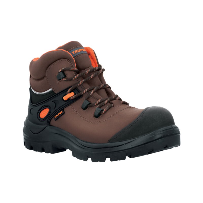 Código: 15471 Bota de seguridad café, #25 dieléctrica antifatiga, Truper ZC-425C