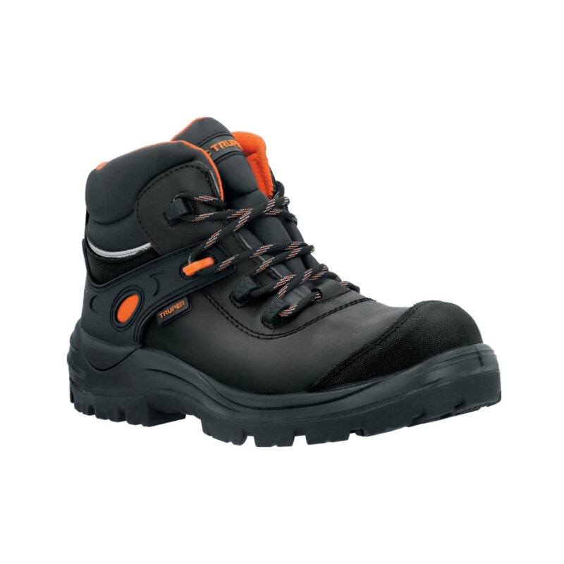 ZC-425N.jpg Código: 15479 Bota de seguridad negra, #25 dieléctrica antifatiga, Truper ZC-425N