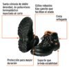 Código: 15479 Bota de seguridad negra, #25 dieléctrica antifatiga, Truper ZC-425N