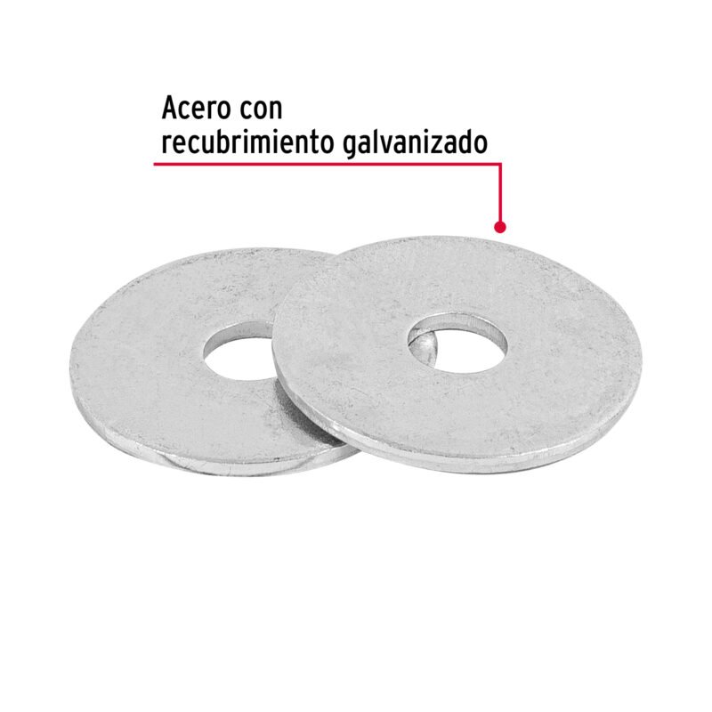 Código: 44542 Bolsa de 1 kilo arandelas planas galvanizadas 3/16', FIERO ARA-3-16