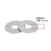 Código: 44544 Bolsa de 1 kilo arandelas planas galvanizadas 5/16', FIERO ARA-5-16