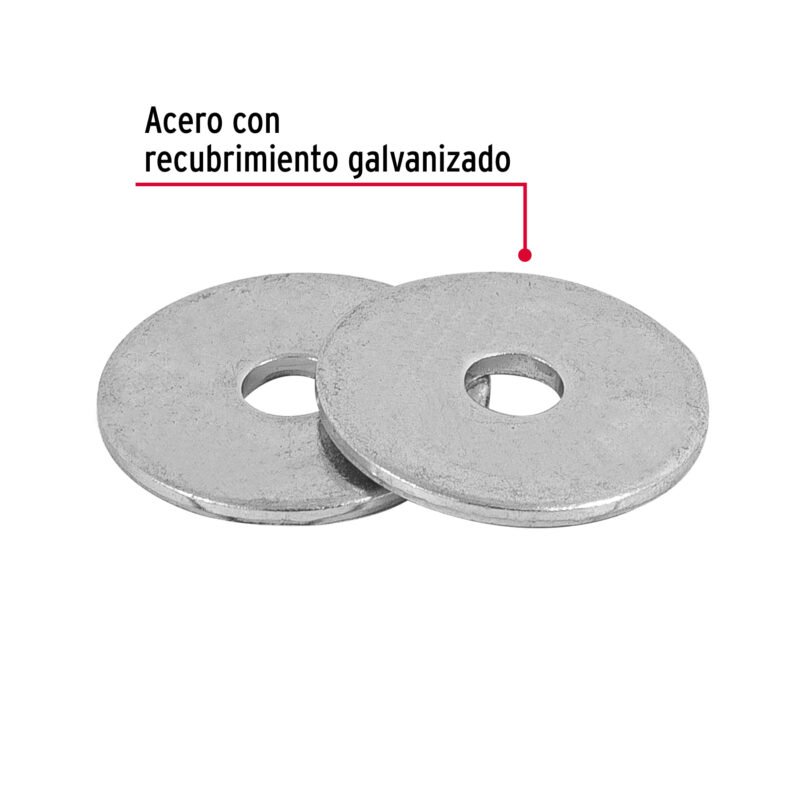 Código: 44541 Bolsa de 1 kilo arandelas planas galvanizadas 5/32', FIERO ARA-5-32