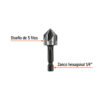 Código: 102381 Avellanador HSS cambio rápido 5/8', Truper AV-5-8