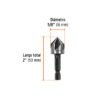 Código: 102381 Avellanador HSS cambio rápido 5/8', Truper AV-5-8