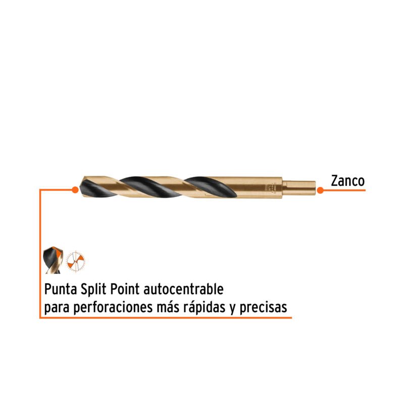 BAV-3-4FC1.jpg Código: 11172 Broca HSS 3/4' Trugold para metal, Truper Expert BAV-3-4