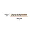 Código: 11150 Broca HSS 3/8' Trugold para metal, Truper Expert BAV-3-8