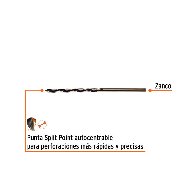 BAV-7-64-BFC1.jpg Código: 12739 Broca HSS 7/64' Trugold para metal en blíster, Expert BAV-7-64-B
