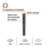 Código: 103434 Broca diamantada 10mm (3/8'), TRUPER BD-10