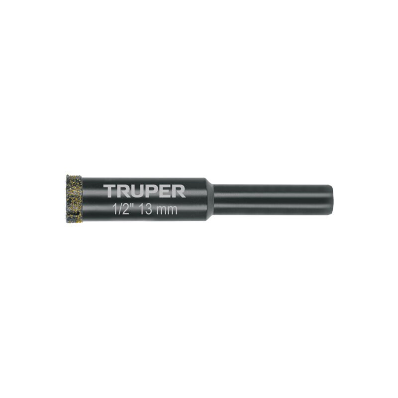 BD-12.jpg Código: 103435 Broca diamantada 12mm (1/2'), TRUPER BD-12