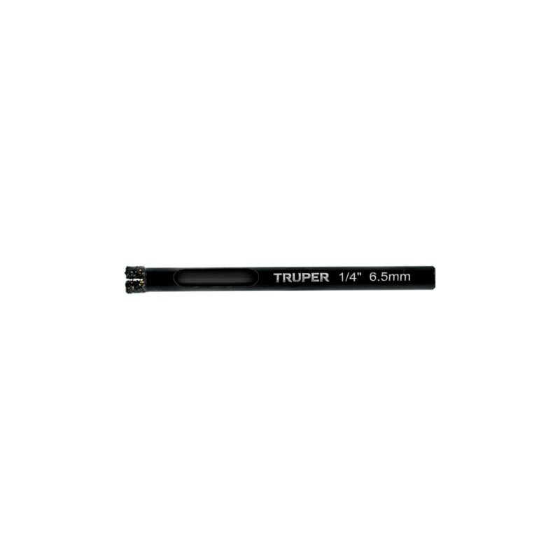 BD-6.jpg Código: 103432 Broca diamantada 6mm (1/4'), TRUPER BD-6