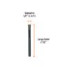 Código: 103432 Broca diamantada 6mm (1/4'), TRUPER BD-6