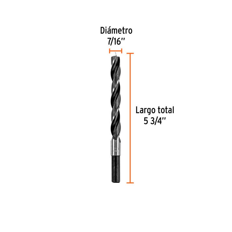 BM-7-16FC2.jpg Código: 101695 Broca con punta centradora para madera 7/16', TRUPER BM-7-16