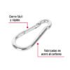 Código: 44041 Bandola mosquetón de acero 1/2', Fiero BMA-1-2