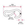 Código: 44041 Bandola mosquetón de acero 1/2', Fiero BMA-1-2