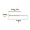 Código: 101806 Broca multimaterial 1/4 x 6', Truper BMC-1-4X6