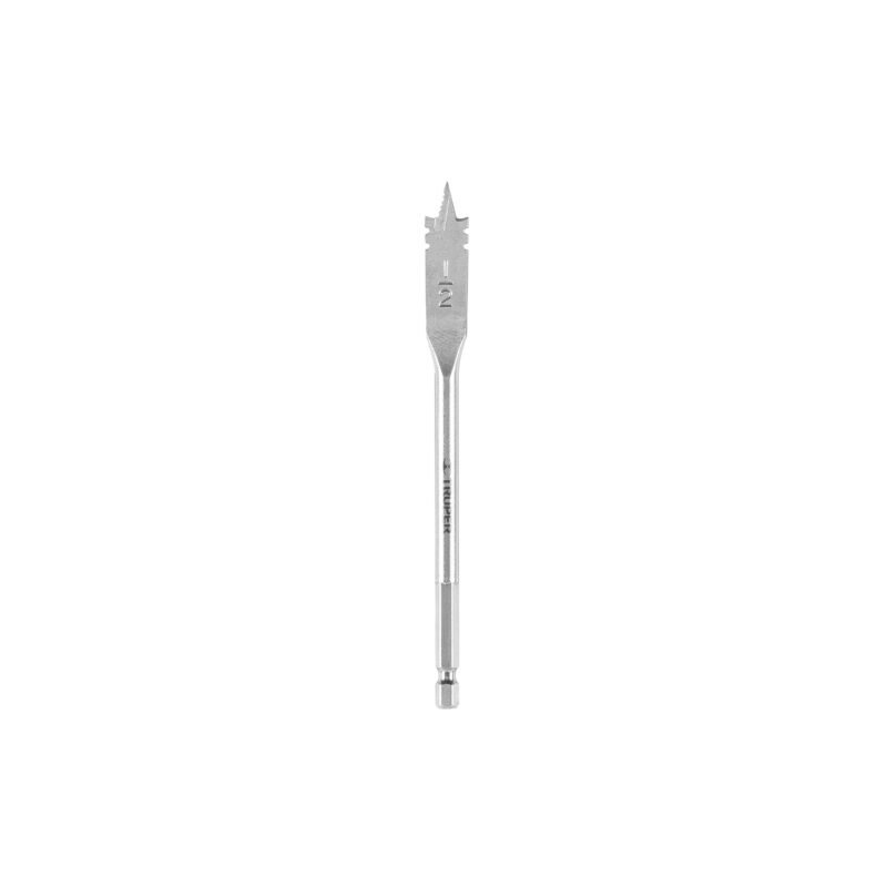 BPT-1-2.jpg Código: 11372 Broca plana de manita 1/2' para madera, Truper BPT-1-2