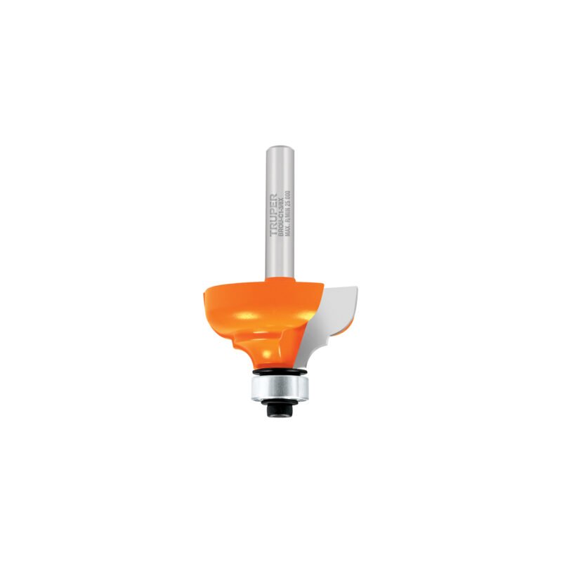 BROU-C1-3-8X.jpg Código: 11482 Broca para router, clásica, 1-3/8' con balero, Truper BROU-C1-3-8X