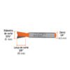 Código: 102717 Broca para router, cola de pato, 5/16', Truper BROU-CP5-16