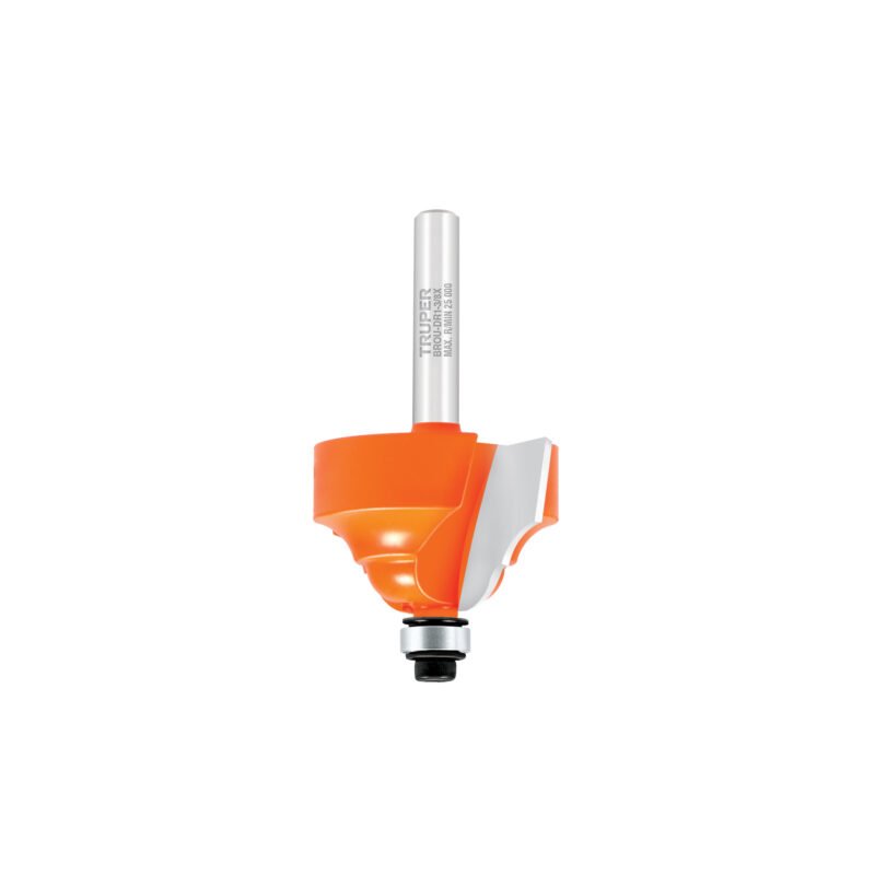 BROU-DR1-3-8X.jpg Código: 11481 Broca para router, doble romana, 1-3/8' con balero, Truper BROU-DR1-3-8X