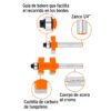 Código: 10671 Juego de machimbrador, 3/4', con balero, Truper BROU-MACH3-4X