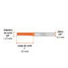 Código: 11453 Broca para router, recta 2 filos, 1/4', larga, Truper BROU-R2-1-4L