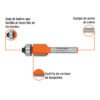 Código: 11444 Broca para router, corte recto, 1/2' con balero, Truper BROU-RB1-2X