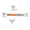 Código: 102720 Broca para router, corte recto, 1/4' con balero, Truper BROU-RB1-4X