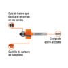 Código: 102724 Broca para router, rebajado, 7/8' con balero, Truper BROU-RB7-8X