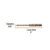 Código: 101142 Broca SDS Plus 3/16 x 4', Truper BS-3-16X4