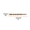 Código: 11286 Broca SDS Plus 3/4 x 8', Truper BS-3-4X8