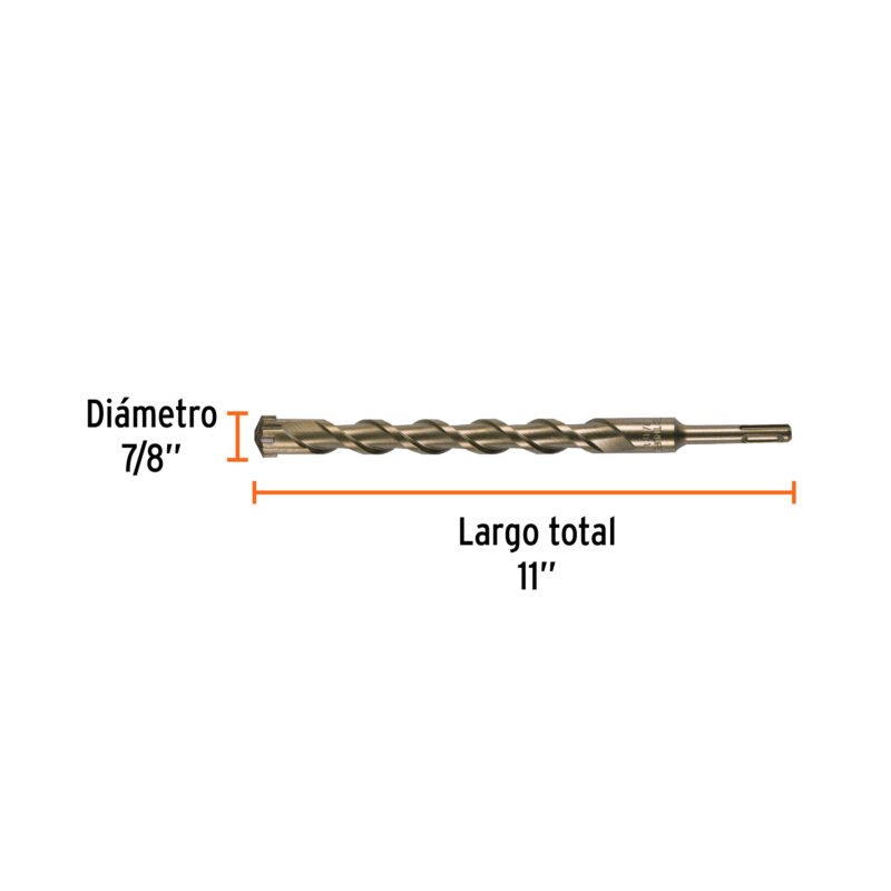 Código: 11288 Broca SDS Plus 7/8 x 11', Truper BS-7-8X11