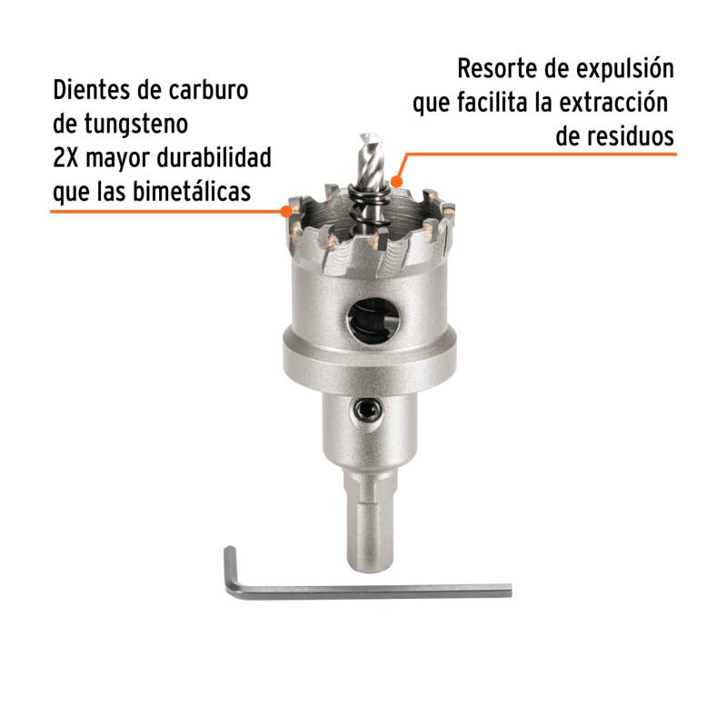 Código: 103216 Brocasierra de carburo de tungsteno, 1-3/8', Truper BSC-1-3-8