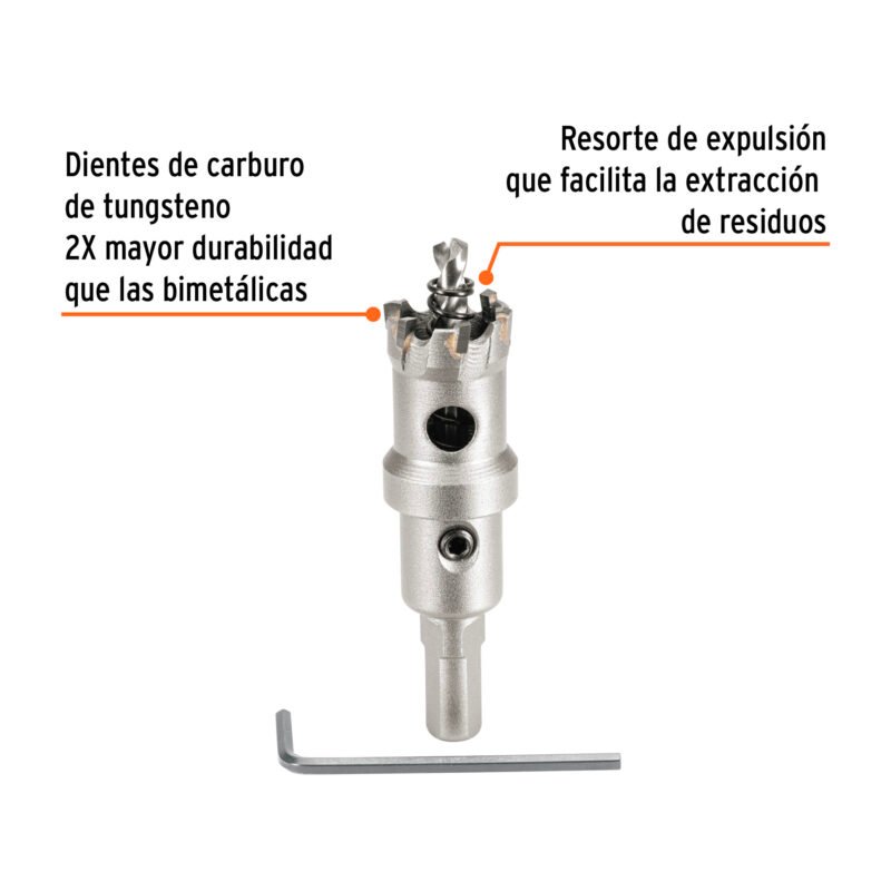 Código: 103214 Brocasierra de carburo de tungsteno, 7/8', Truper BSC-7-8