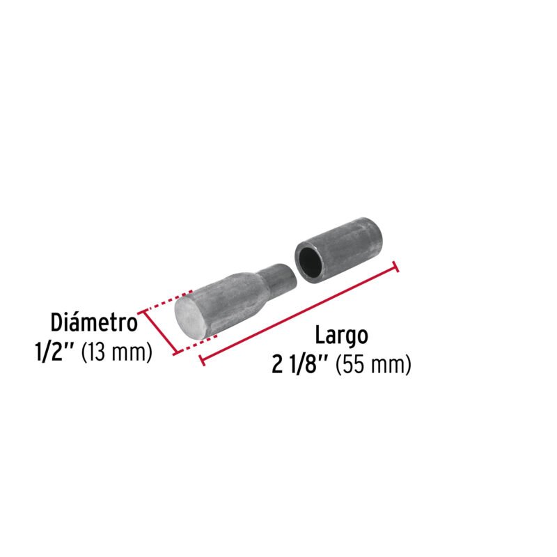 BSO-1-2FC2.jpg Código: 44636 Bisagra tubular soldable de 1/2', HERMEX BSO-1-2